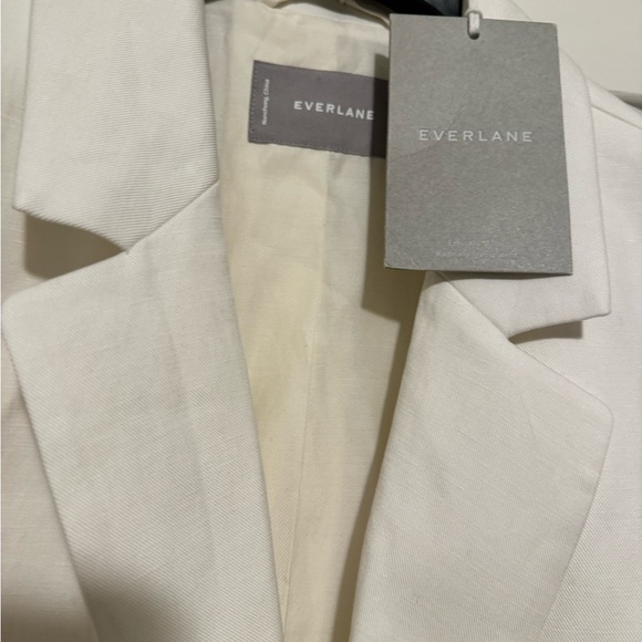 Everlane The Cotton-Linen Blazer White Size 8 NWT - Picture 5 of 5